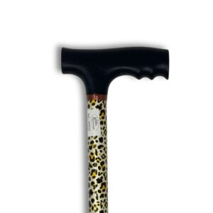 canne de marche motif guépard