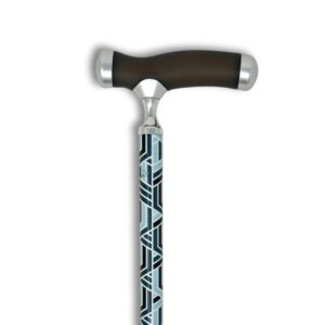 canne de marche réglable en aluminium avec poignée confortable en silicone