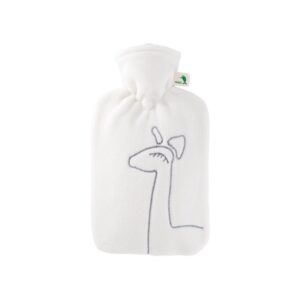 bouillotte housse polaire moelleuse et motif girafe 1,8L réf46gi