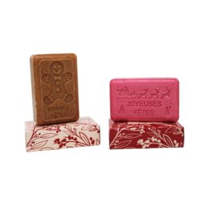 Savons festifs noël vanille ou fruits rouges