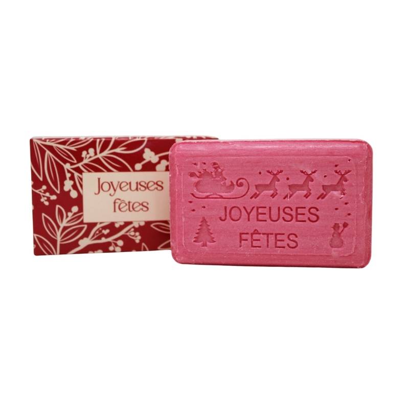 Savons festifs noël fruits rouges